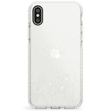 Personalised White Wildflowers Impact Phone Case for iPhone X XS Max XR