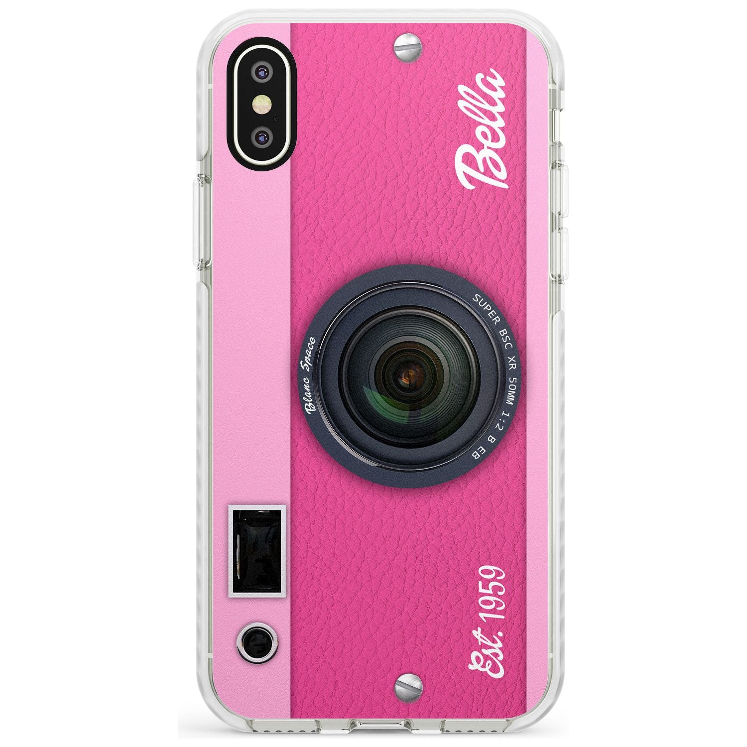 Personalised Pink Dream Camera Phone Case for iPhone X XS Max XR