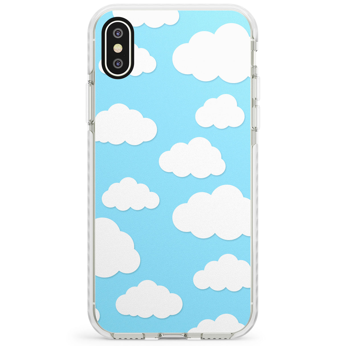 Blue Sky & Clouds Pattern Impact Phone Case for iPhone X XS Max XR