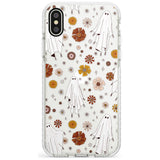 Halloween Skulls and Flowers Phone Case for iPhone X XS Max XR