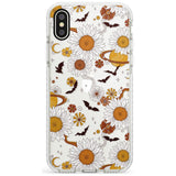 Halloween Skulls and Flowers Phone Case for iPhone X XS Max XR