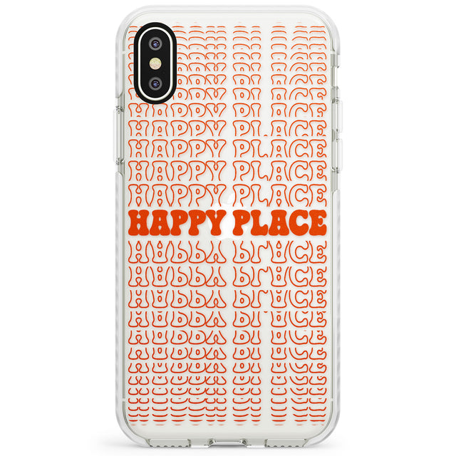 Happy Place (Orange) Impact Phone Case for iPhone X XS Max XR