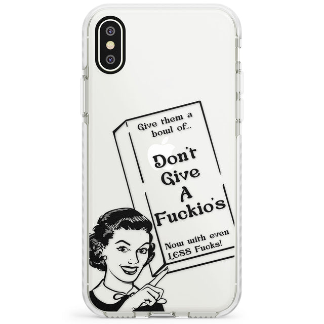 "Don't Give a F*ckio's" Cereal Impact Phone Case for iPhone X XS Max XR