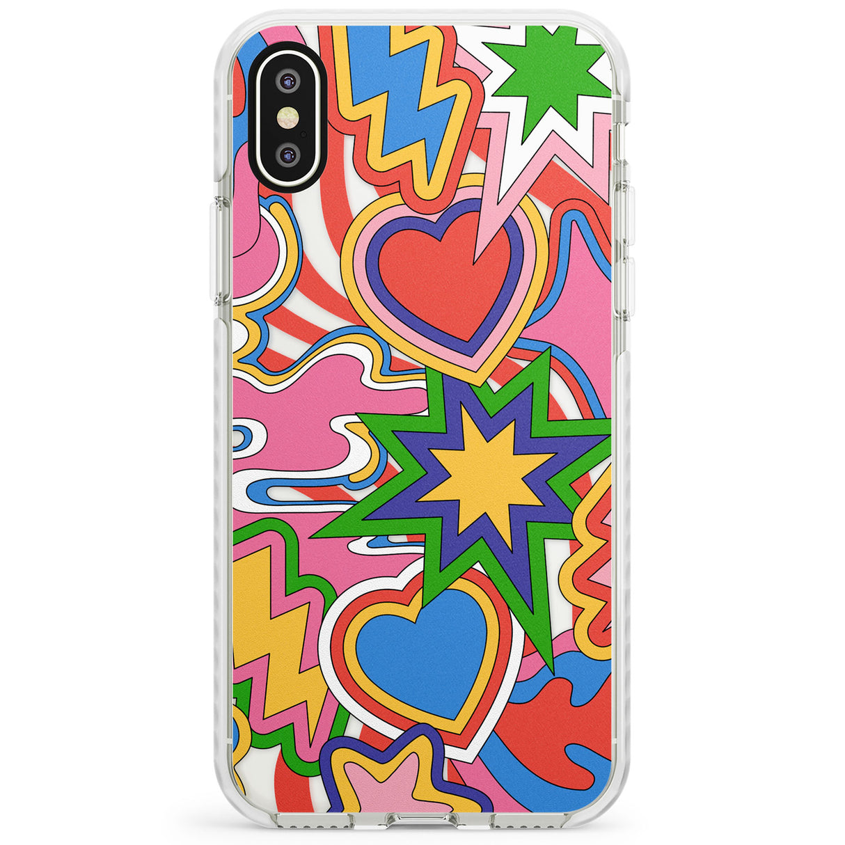 Psychedelic Pop Art Explosion Impact Phone Case for iPhone X XS Max XR