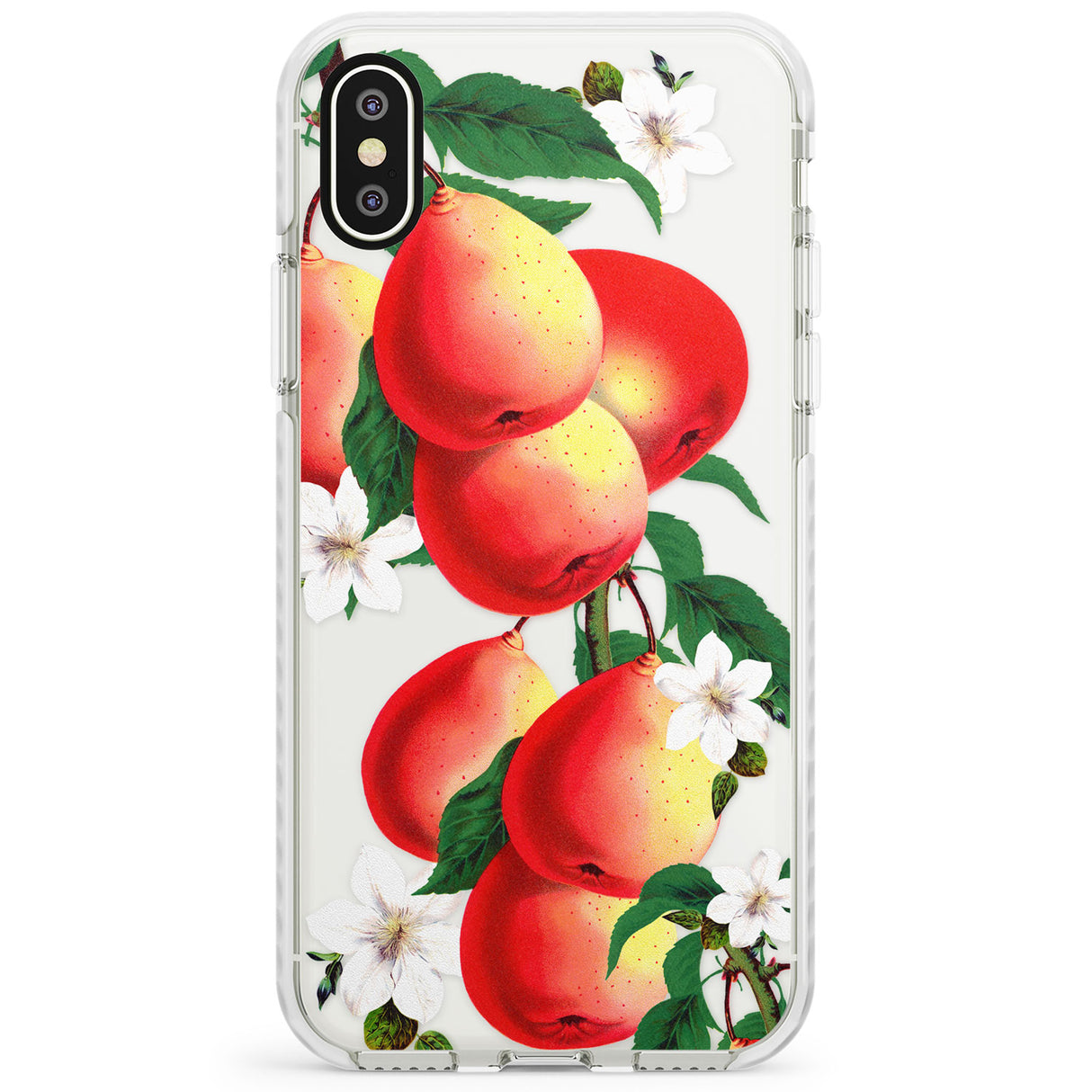 Vintage Painted Peaches Impact Phone Case for iPhone X XS Max XR