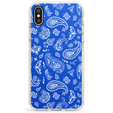 Blue Bandana Impact Phone Case for iPhone X XS Max XR