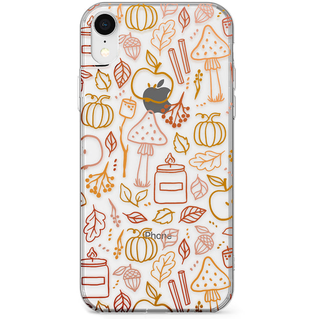 Autumn Line Pattern Phone Case for iPhone X, XS Max, XR