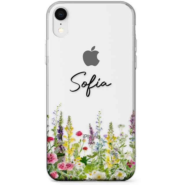 Personalised Garden Wildfowers Phone Case for iPhone X, XS Max, XR