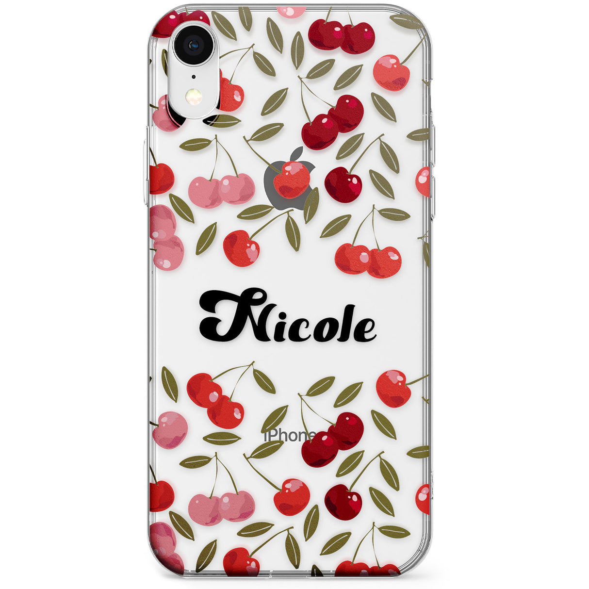 Personalised Cherry Pattern Phone Case for iPhone X, XS Max, XR