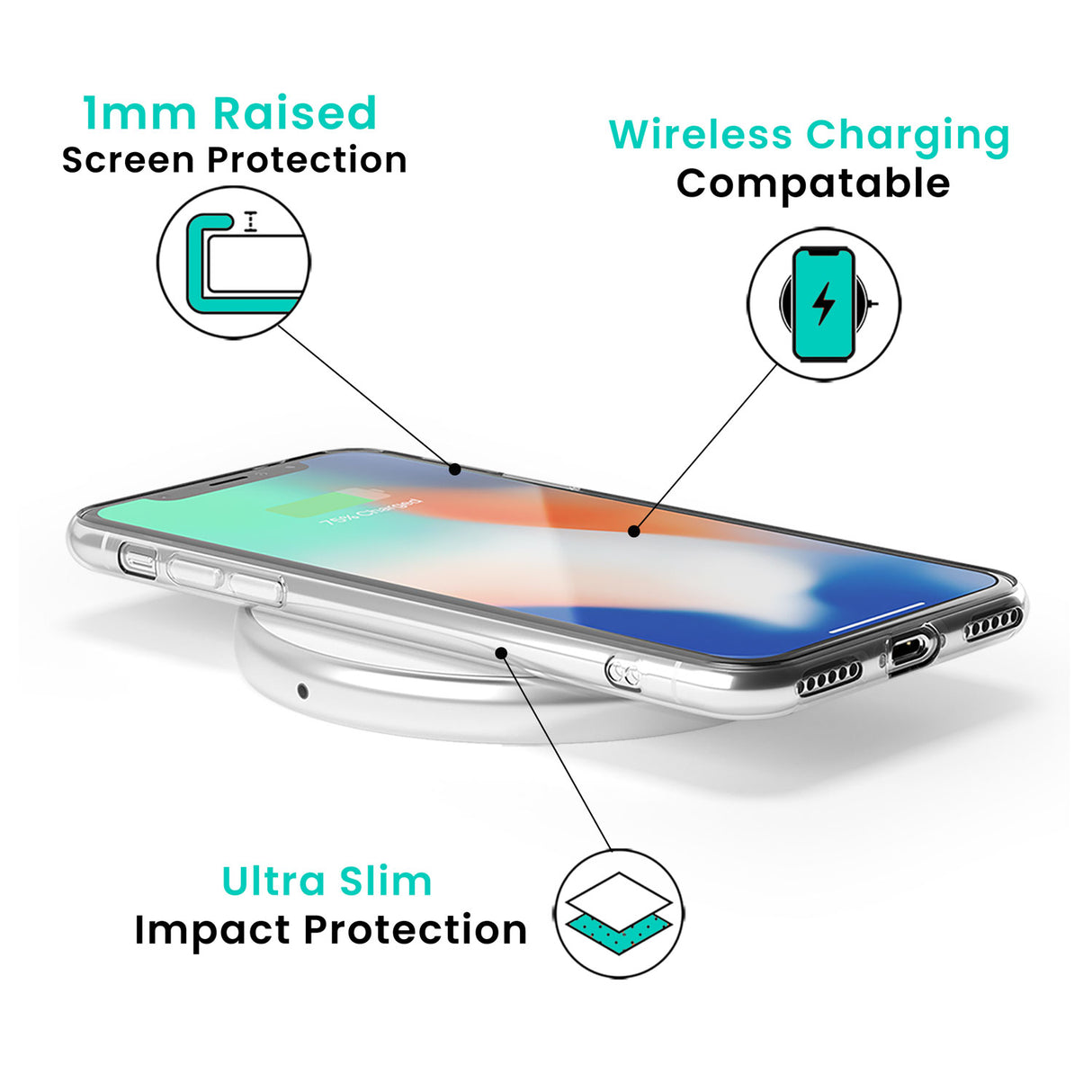 Clear My Headspace Phone Case for iPhone X, XS Max, XR