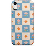 Vintage Bloom Checkered Phone Case for iPhone X, XS Max, XR