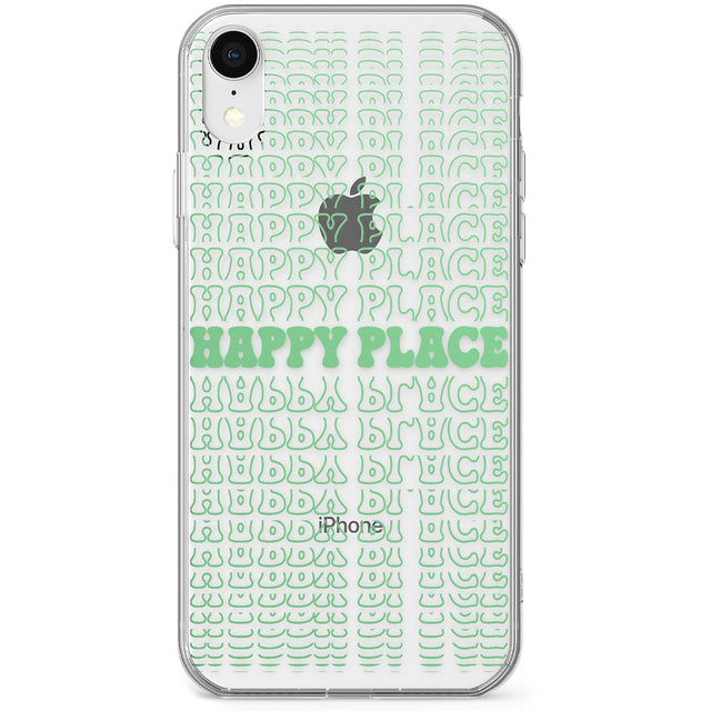 Happy Place (Green) Phone Case for iPhone X, XS Max, XR