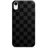 BLACK CHECKERED Phone Case for iPhone X, XS Max, XR