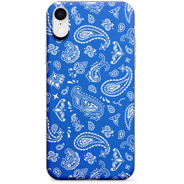 Blue Bandana Phone Case for iPhone X, XS Max, XR