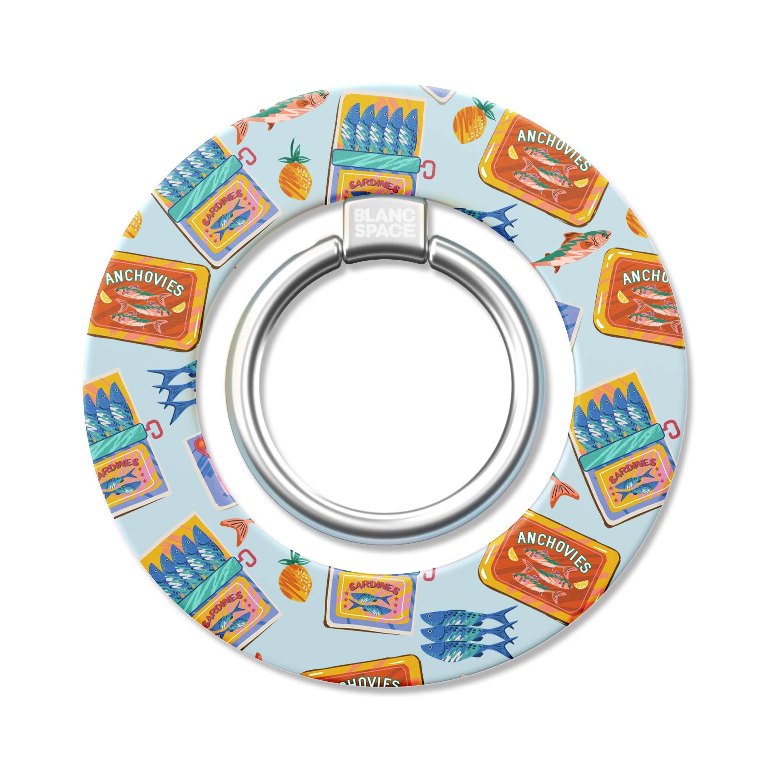 Seafood Pattern Magsafe Grip Magsafe Grip Blue