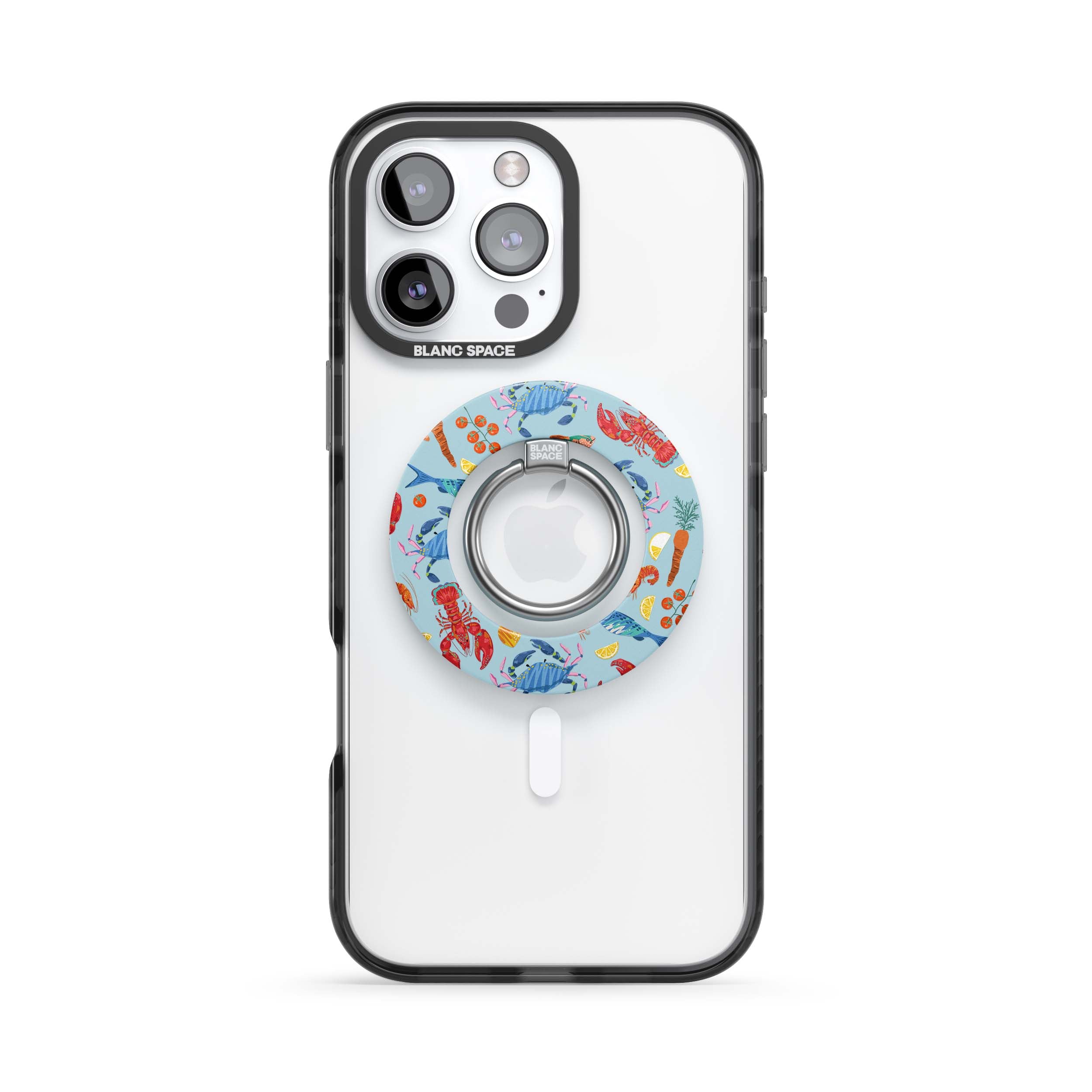 Seafood Pattern Magsafe Grip Magsafe Grip Blue