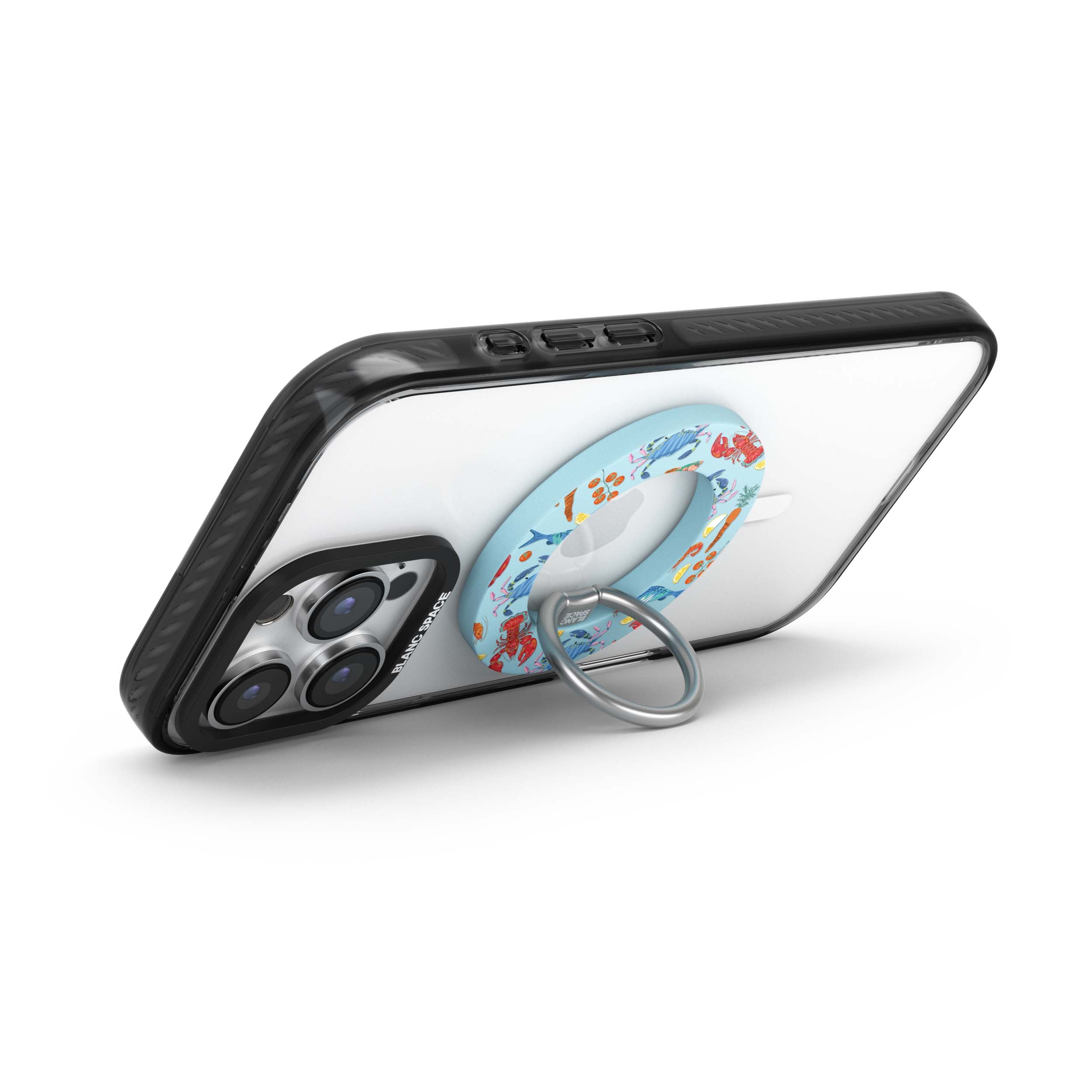 Seafood Pattern Magsafe Grip Magsafe Grip Blue