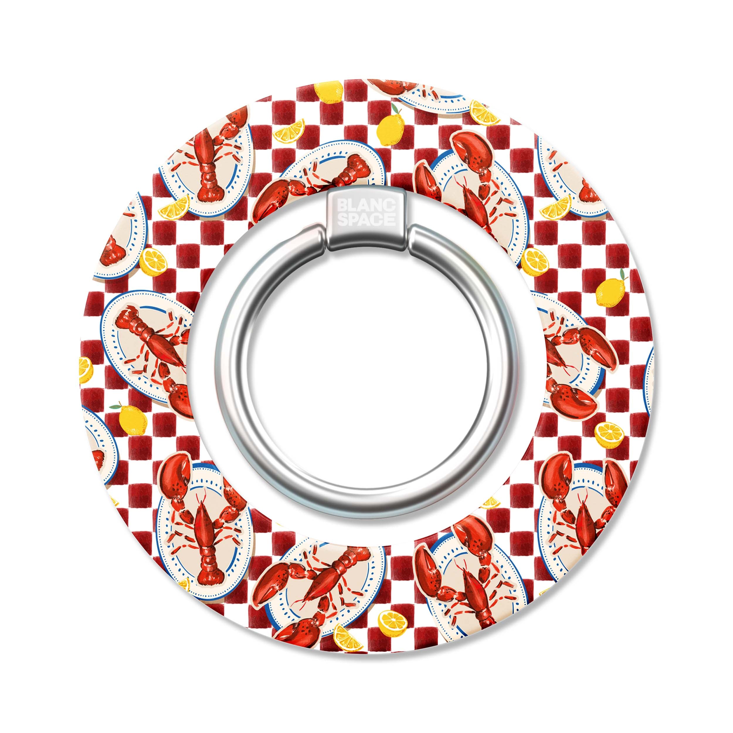 Seafood Pattern Magsafe Grip Magsafe Grip Blue