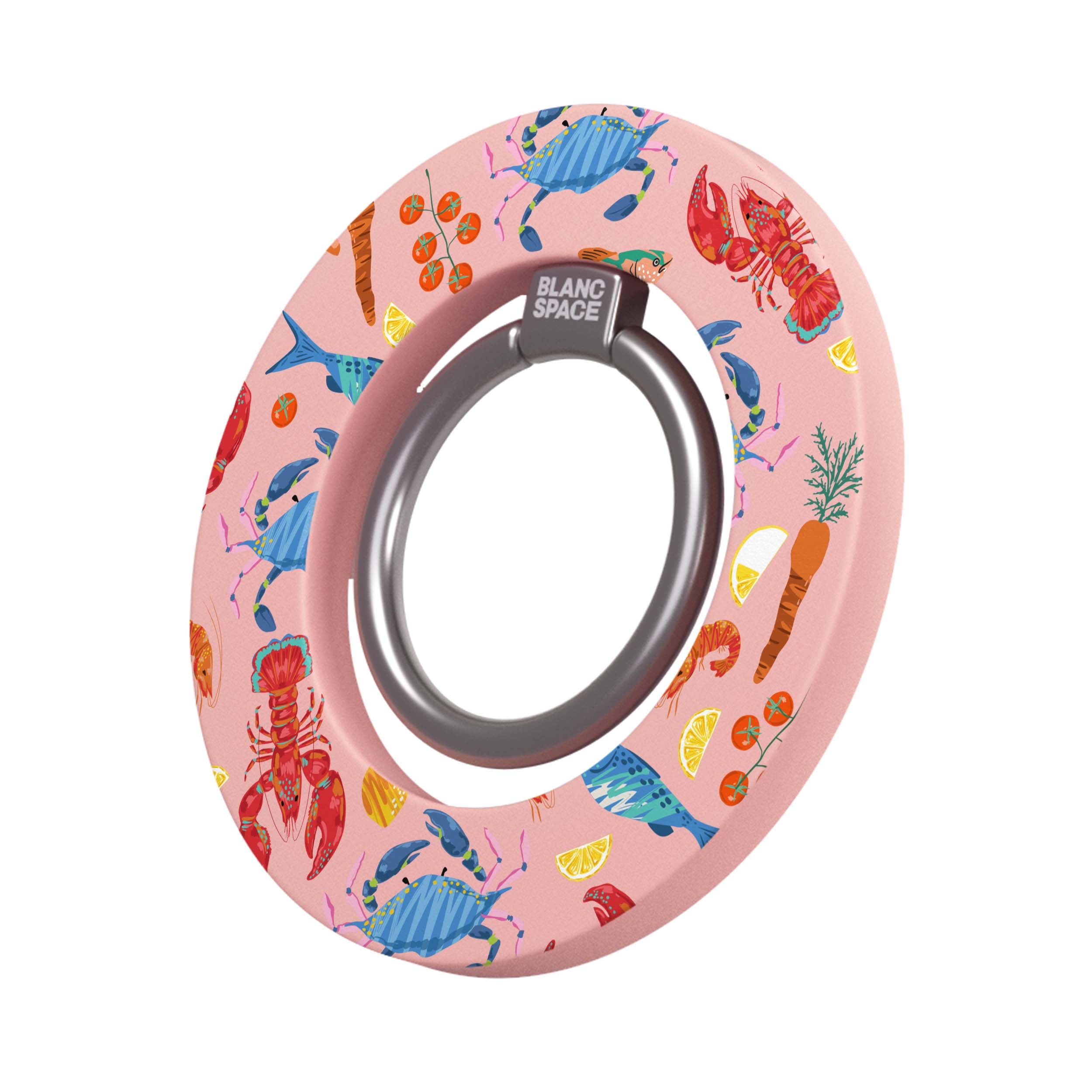 Seafood Pattern Magsafe Grip Magsafe Grip Pink