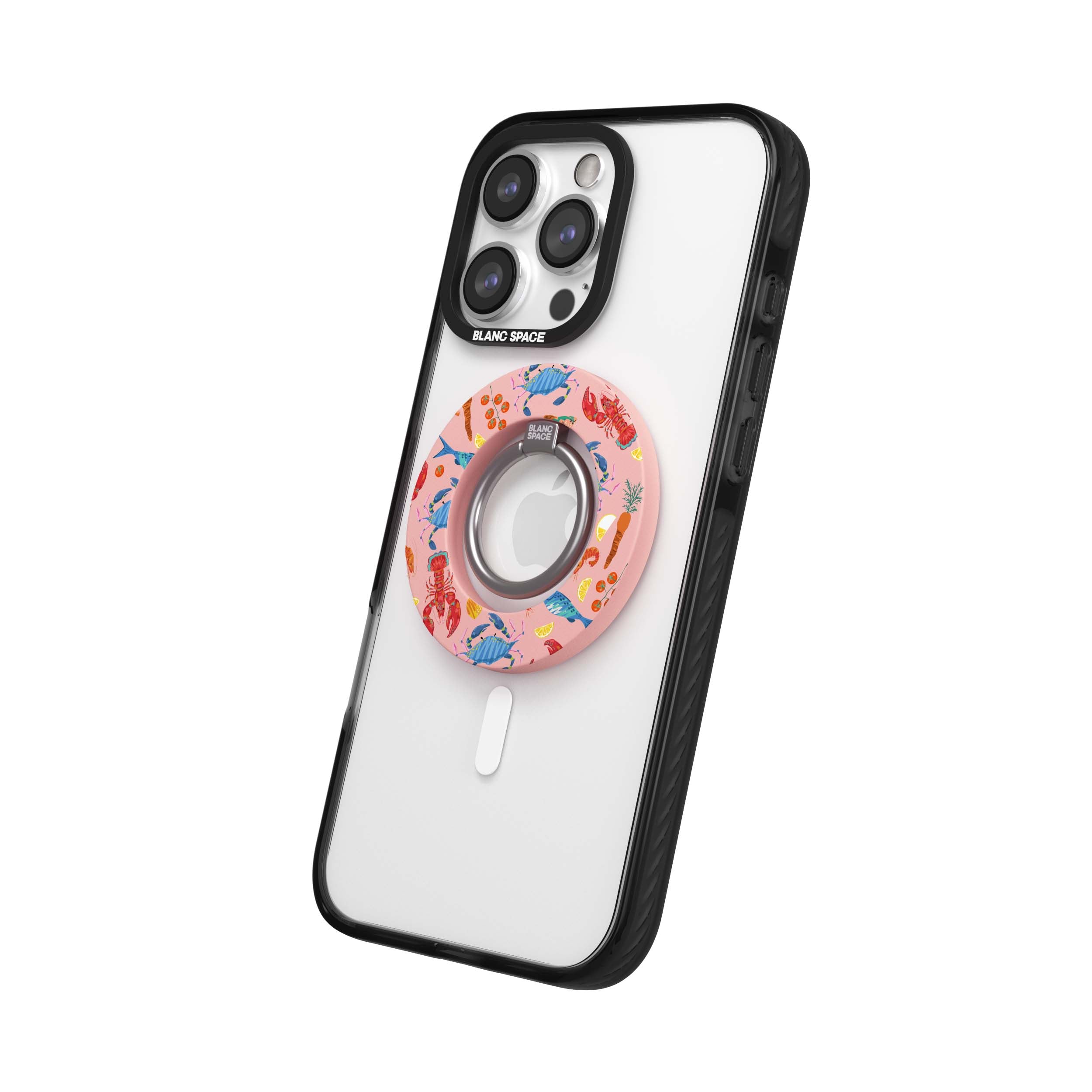 Seafood Pattern Magsafe Grip Magsafe Grip Pink