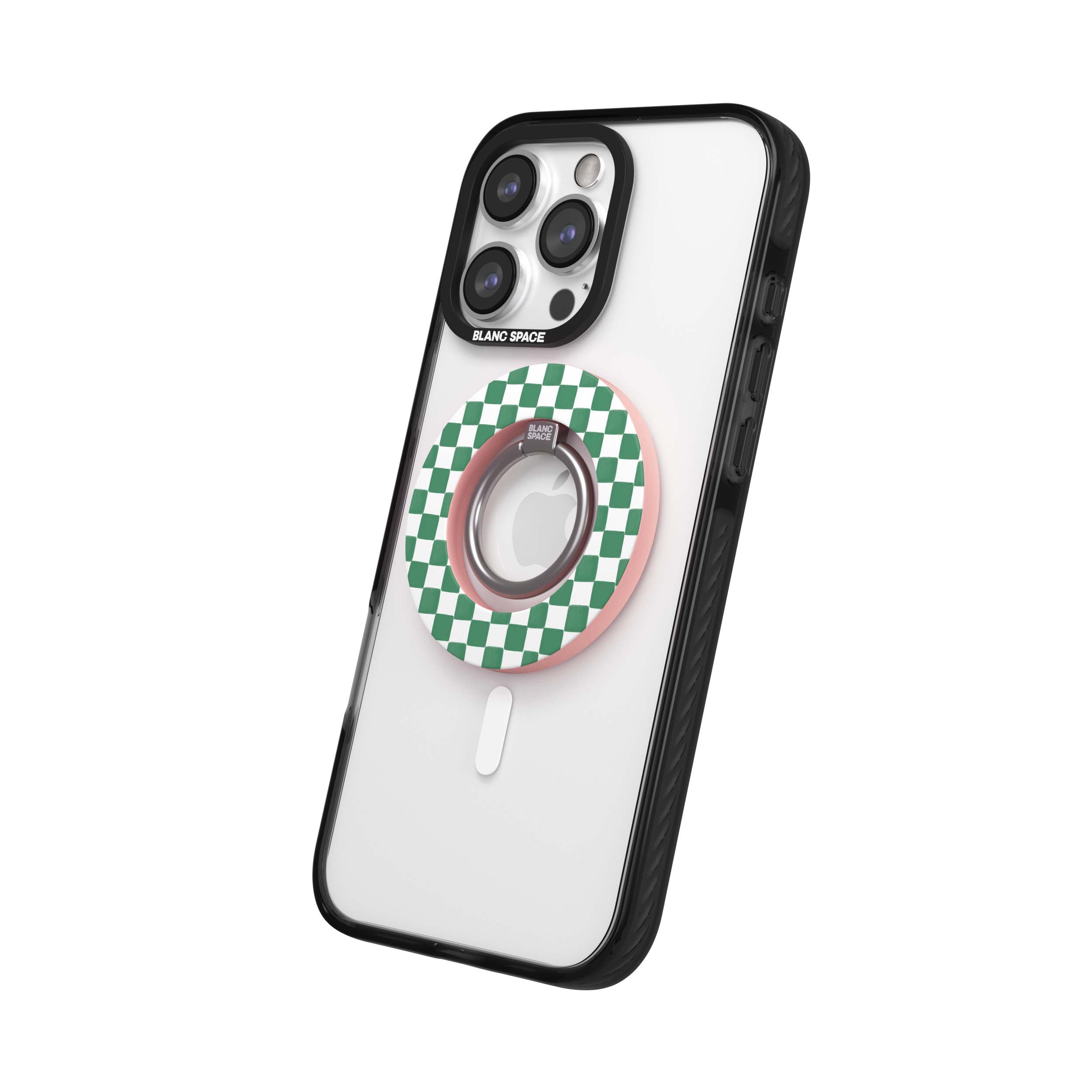 Coastal Italian Check Pattern Magsafe Grip Magsafe Grip Pink