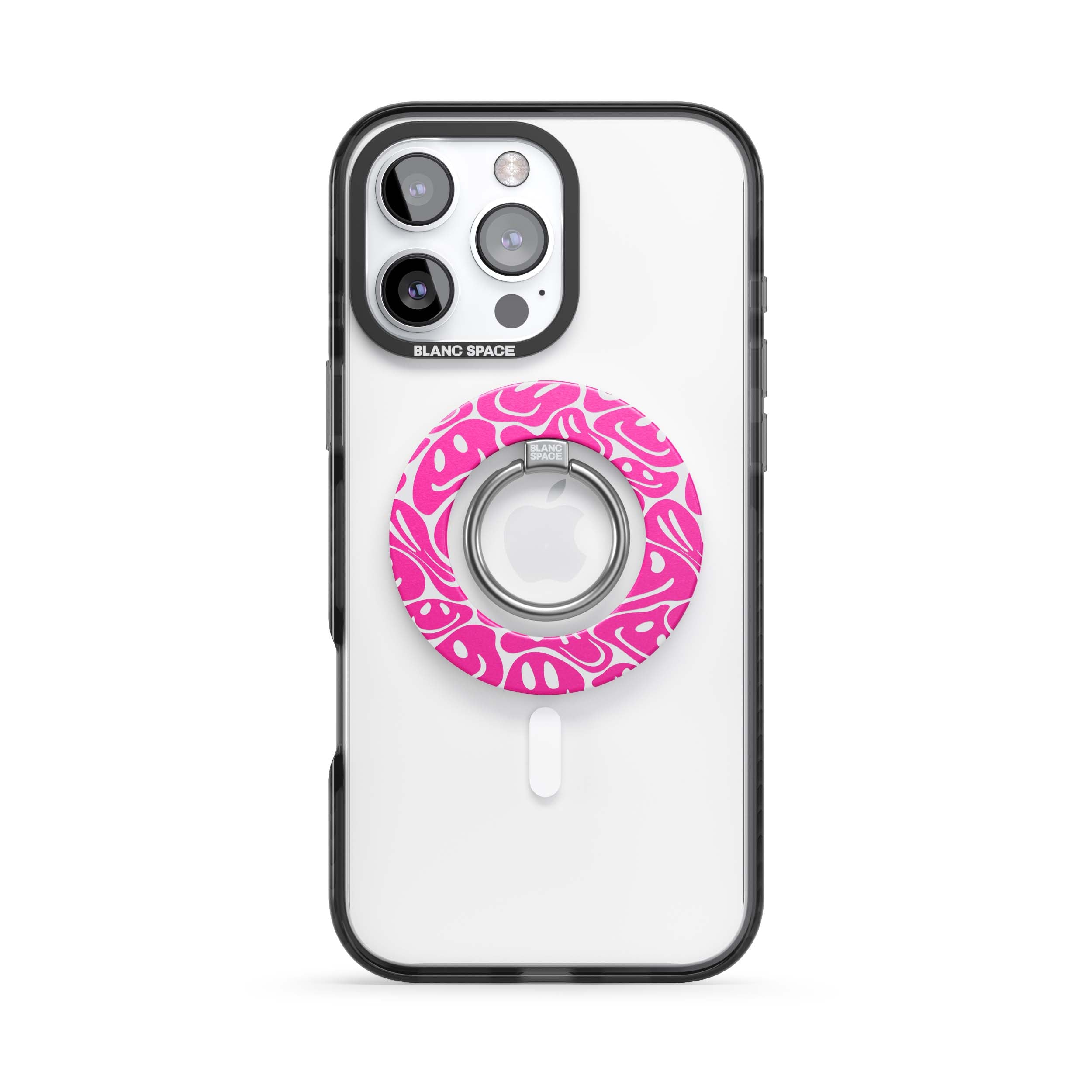 Pink Acid Smiles Magsafe Grip Magsafe Grip White