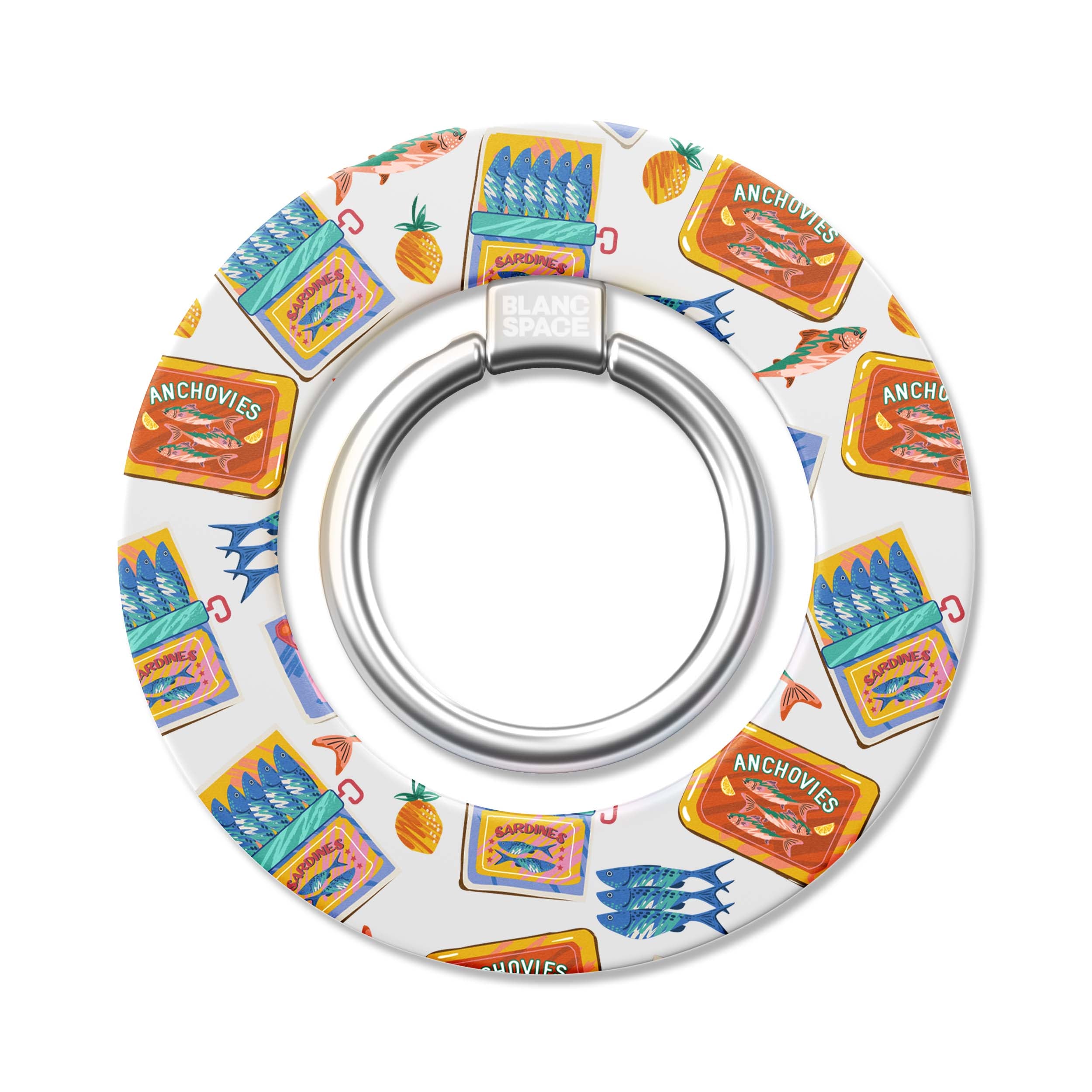 Seafood Pattern Magsafe Grip Magsafe Grip White