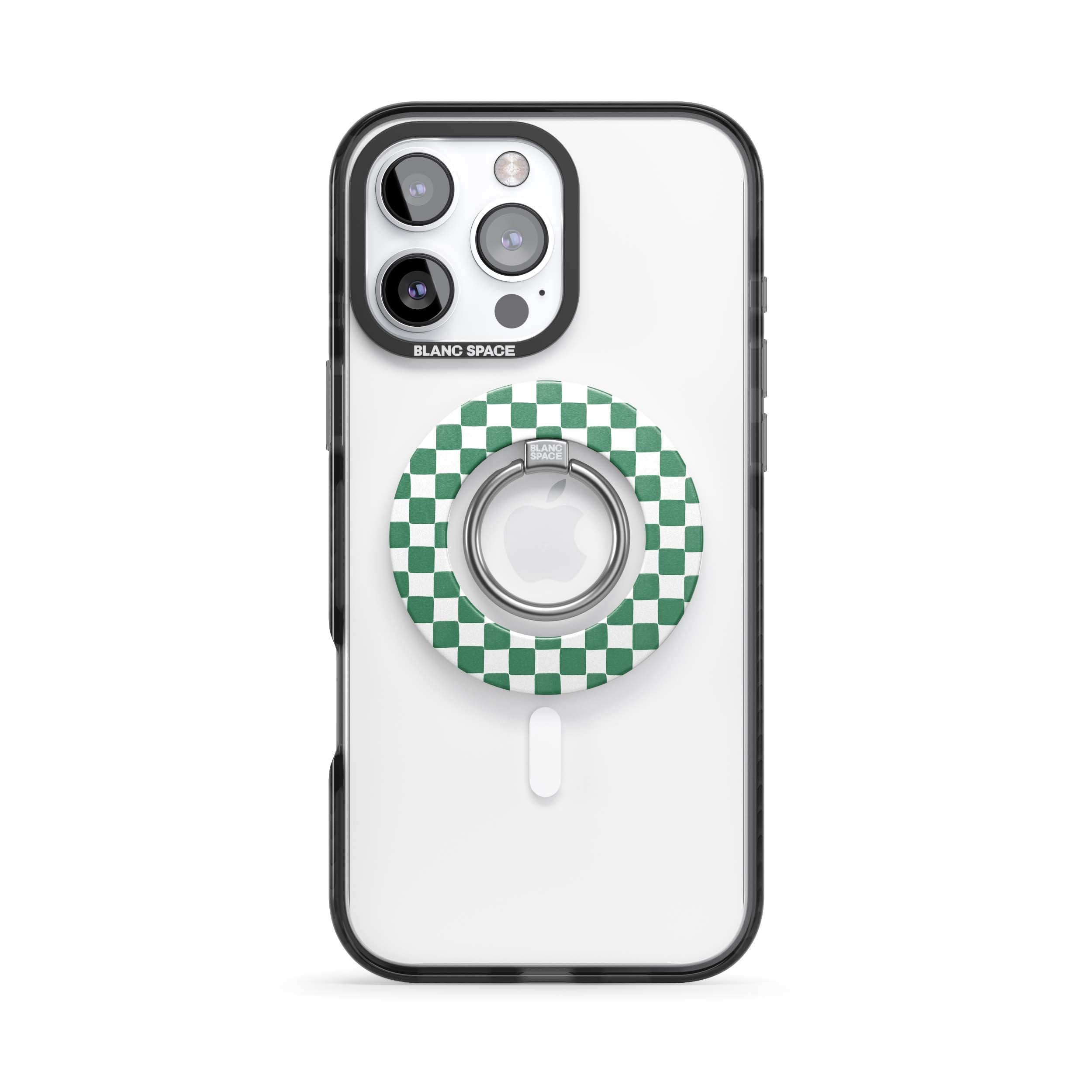 Coastal Italian Check Pattern Magsafe Grip Magsafe Grip White
