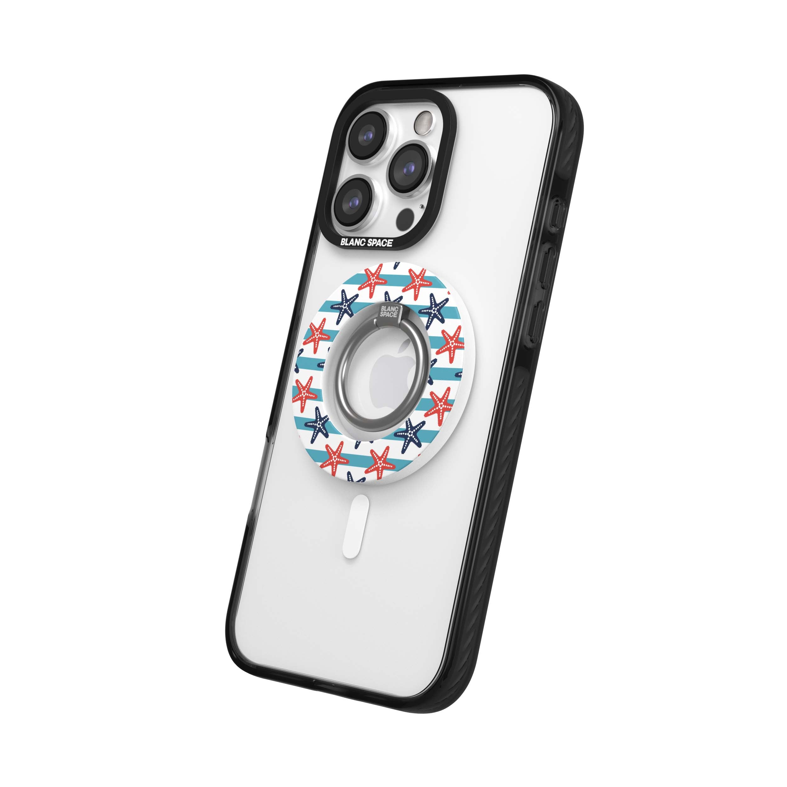 Coastal Italian Check Pattern Magsafe Grip Magsafe Grip White