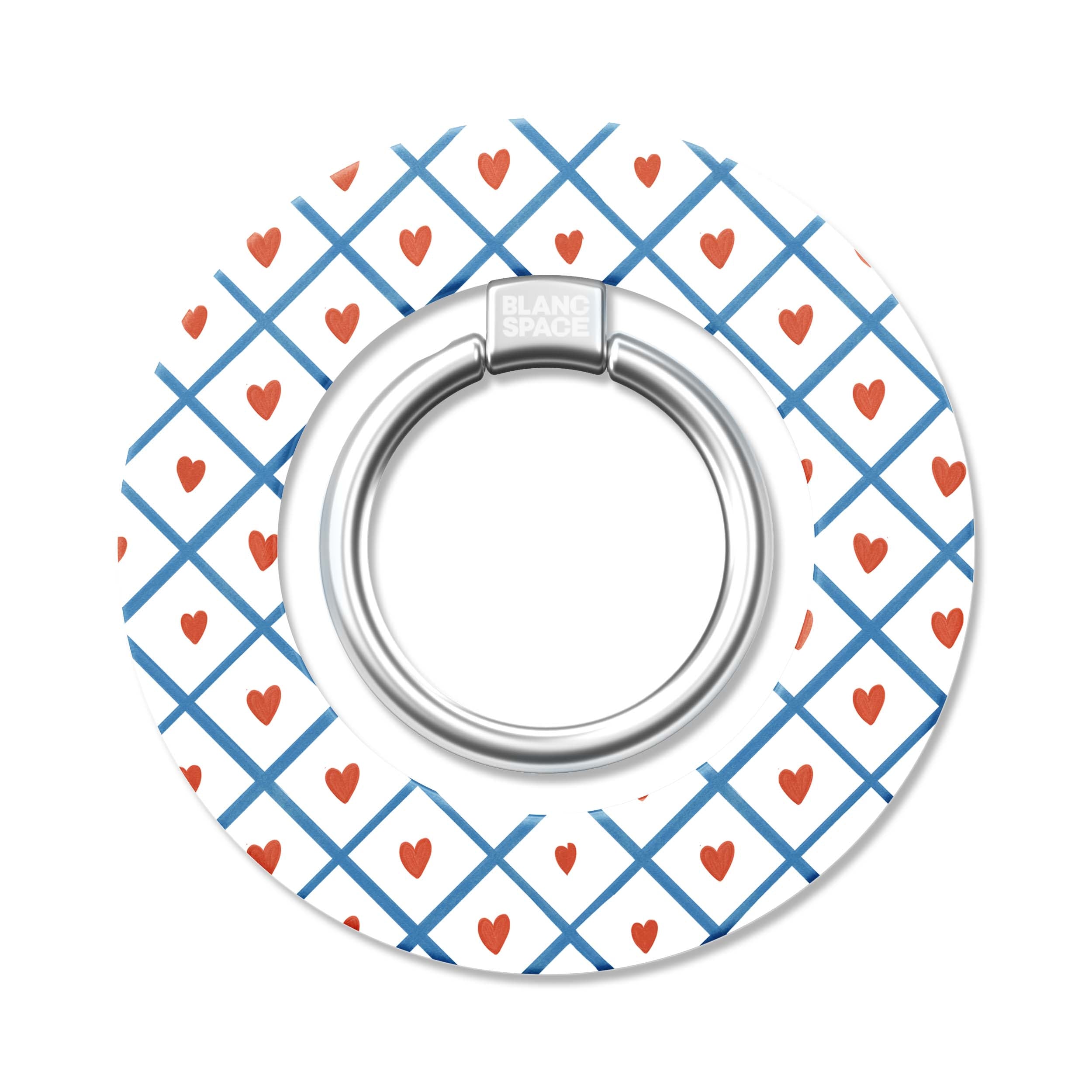 Coastal Italian Check Pattern Magsafe Grip Magsafe Grip White