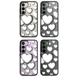 Hand-Drawn Hearts Impact Phone Case for Samsung Galaxy S24, Samsung Galaxy S23, Samsung Galaxy S22