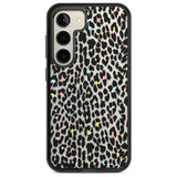 Mixed Pastels Leopard Print - Transparent Phone Case Samsung S22 / Black Impact Case,Samsung S23 / Black Impact Case Blanc Space