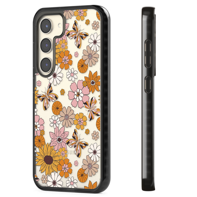 Butterfly & Bloom Autumn Floral Impact Phone Case for Samsung Galaxy S24, Samsung Galaxy S23, Samsung Galaxy S22