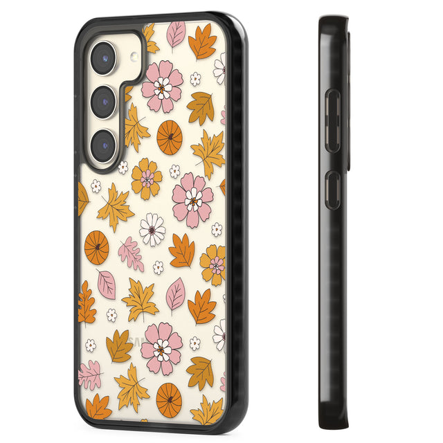 Autumn Leaves and Flowers Impact Phone Case for Samsung Galaxy S24, Samsung Galaxy S23, Samsung Galaxy S22