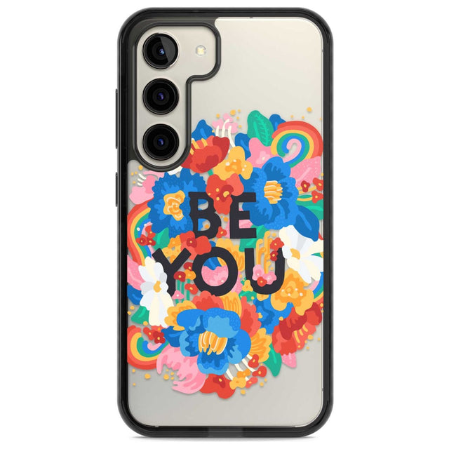 Be You Phone Case Samsung S22 / Black Impact Case,Samsung S23 / Black Impact Case Blanc Space