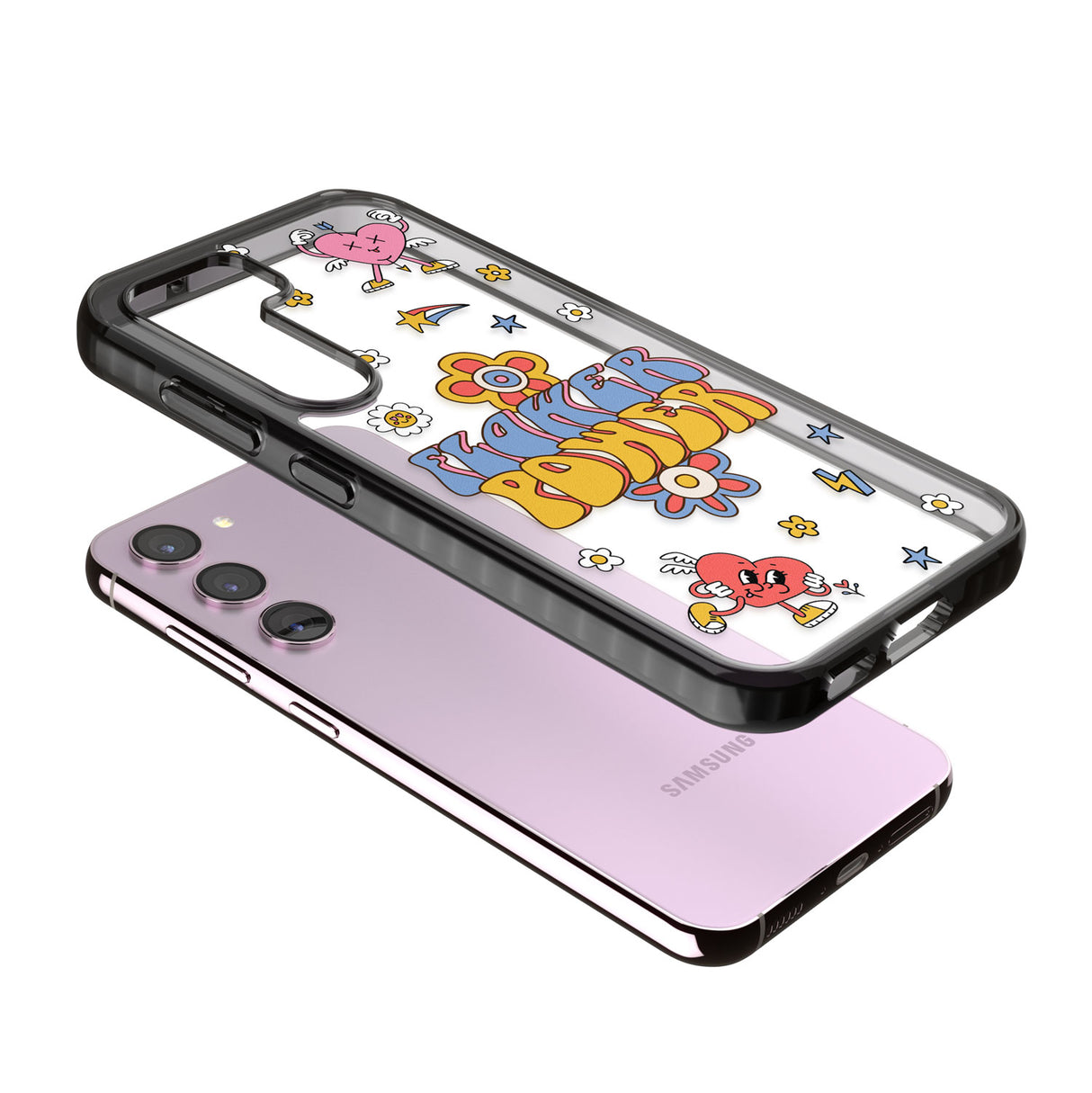 Flower Power Impact Phone Case for Samsung Galaxy S24, Samsung Galaxy S23, Samsung Galaxy S22