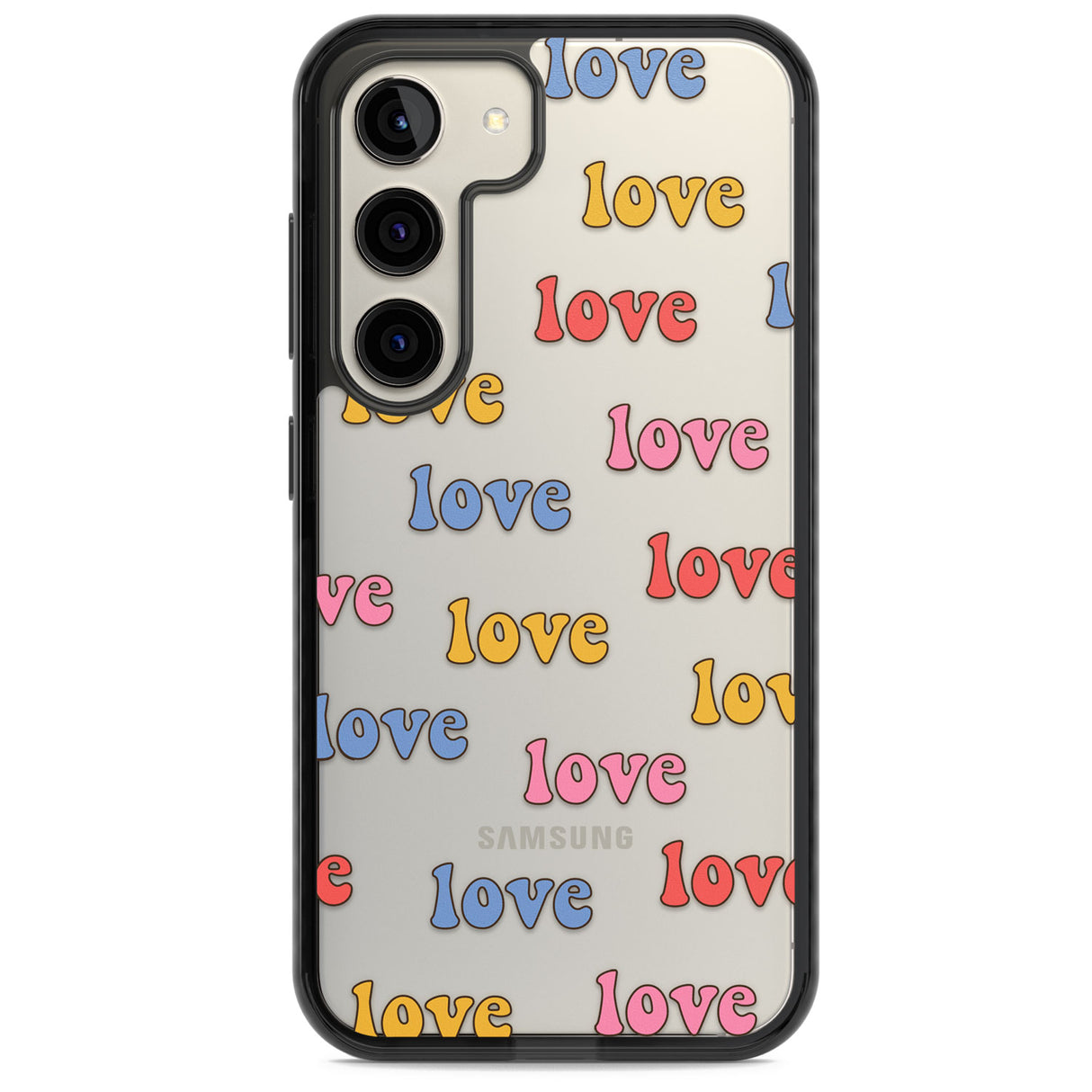 Love Pattern Impact Phone Case for Samsung Galaxy S24, Samsung Galaxy S23, Samsung Galaxy S22