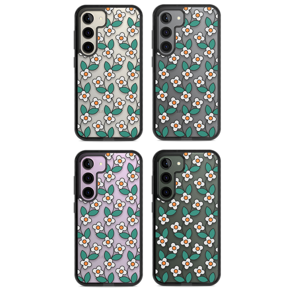 Spring Daisies Impact Phone Case for Samsung Galaxy S24, Samsung Galaxy S23, Samsung Galaxy S22