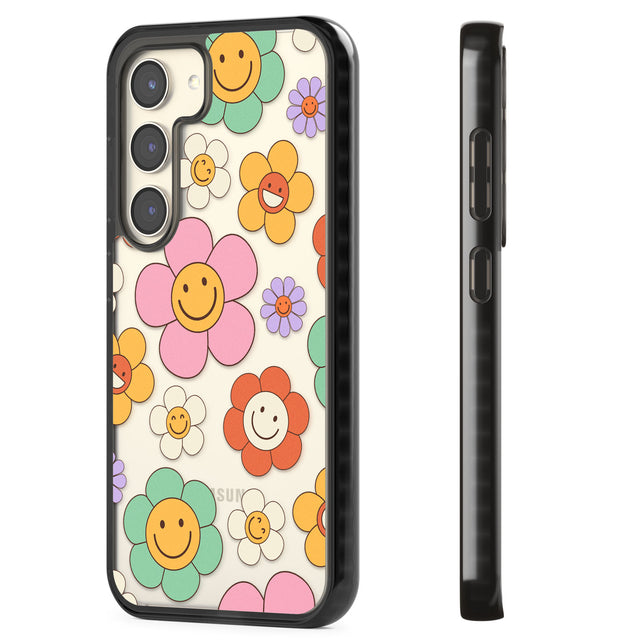 Happy Blossoms Impact Phone Case for Samsung Galaxy S24, Samsung Galaxy S23, Samsung Galaxy S22