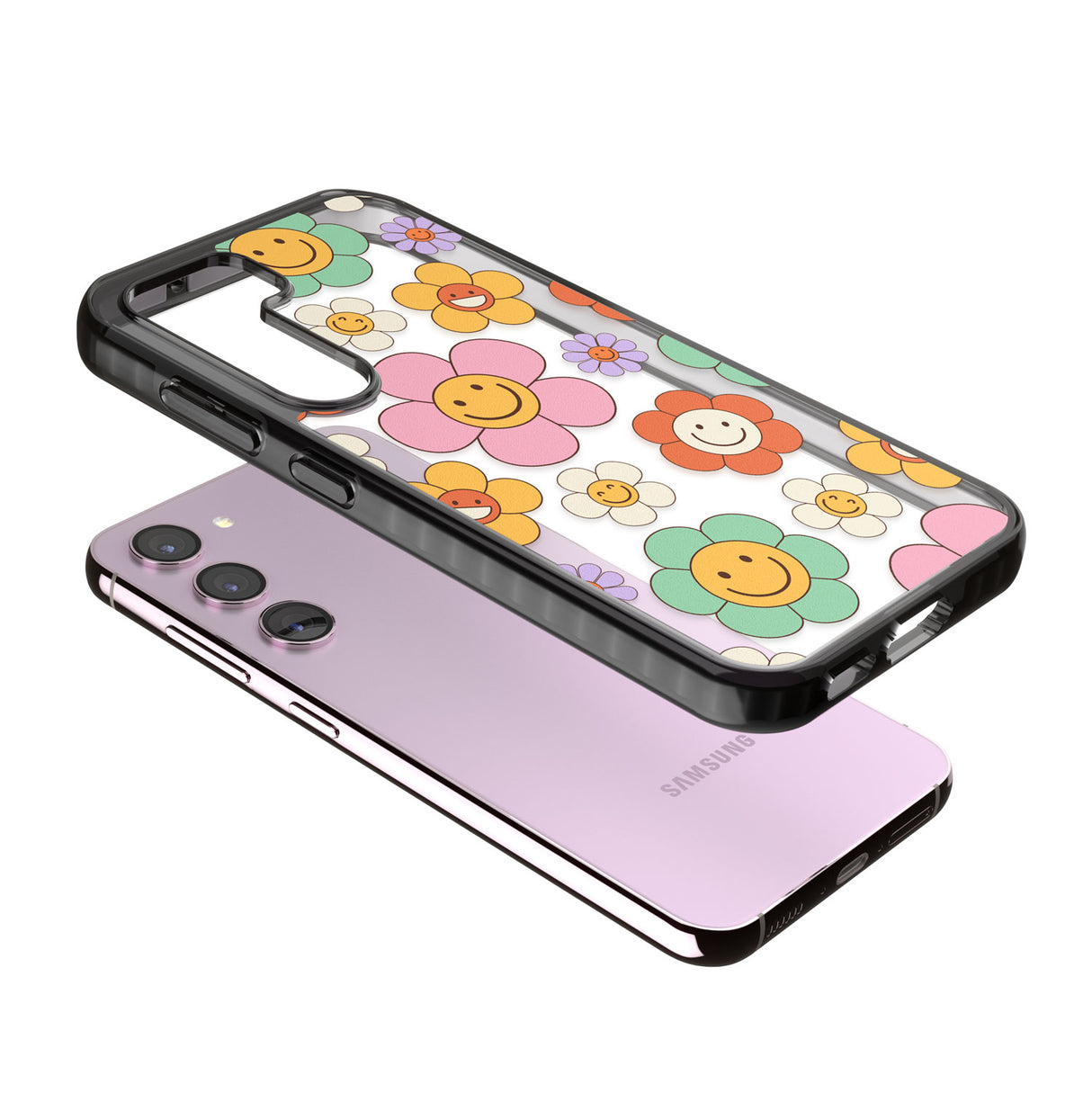 Happy Blossoms Impact Phone Case for Samsung Galaxy S24, Samsung Galaxy S23, Samsung Galaxy S22