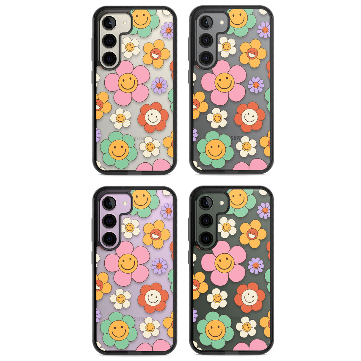 Happy Blossoms Impact Phone Case for Samsung Galaxy S24, Samsung Galaxy S23, Samsung Galaxy S22