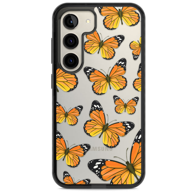 Sun-Yellow Butterflies Impact Phone Case for Samsung Galaxy S24, Samsung Galaxy S23, Samsung Galaxy S22