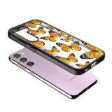 Sun-Yellow Butterflies Impact Phone Case for Samsung Galaxy S24, Samsung Galaxy S23, Samsung Galaxy S22