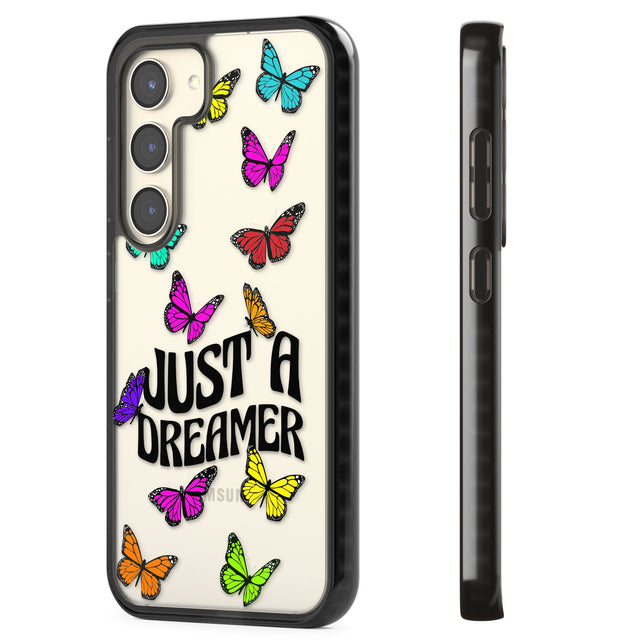 Just a Dreamer Butterfly Impact Phone Case for Samsung Galaxy S24, Samsung Galaxy S23, Samsung Galaxy S22