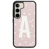 Personalised Pink Daisy Personalised Custom Phone Case Samsung S22 / Black Impact Case,Samsung S23 / Black Impact Case Blanc Space