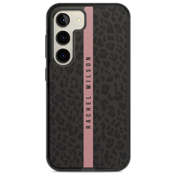 Personalised Pink Stripe Leopard