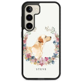 Personalised Yellow Labrador - Watercolour Dog Portrait Custom Phone Case Samsung S22 / Black Impact Case,Samsung S23 / Black Impact Case Blanc Space