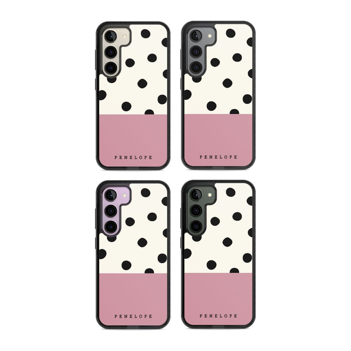 Personalised Pink Border Polka Dot Custom Phone Case iPhone 15 Pro Max / Black Impact Case,iPhone 15 Plus / Black Impact Case,iPhone 15 Pro / Black Impact Case,iPhone 15 / Black Impact Case,iPhone 15 Pro Max / Impact Case,iPhone 15 Plus / Impact Case,iPhone 15 Pro / Impact Case,iPhone 15 / Impact Case,iPhone 15 Pro Max / Magsafe Black Impact Case,iPhone 15 Plus / Magsafe Black Impact Case,iPhone 15 Pro / Magsafe Black Impact Case,iPhone 15 / Magsafe Black Impact Case,iPhone 14 Pro Max / Black Impact Case,iP