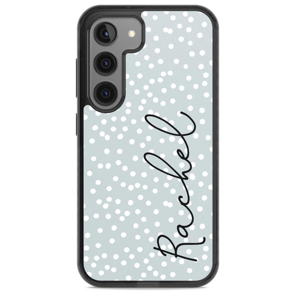 Personalised Vertical Cursive & Dots