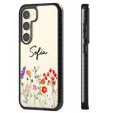 Personalised Spring Wildflowers Impact Phone Case for Samsung Galaxy S24, Samsung Galaxy S23, Samsung Galaxy S22